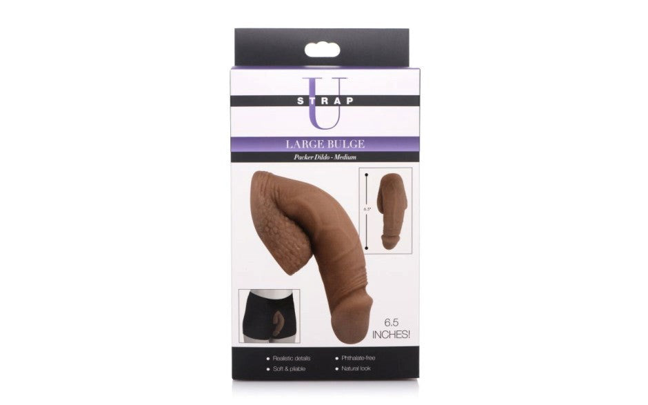 Strap U Large Bulge Soft Packer Realistic Dildo Medium Tone - Realistic Dildos