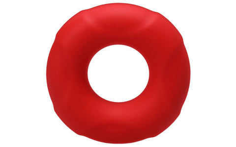 Buoy Medium Crimson Silicone Cock Ring by Tantus - Stretchy Cock Rings