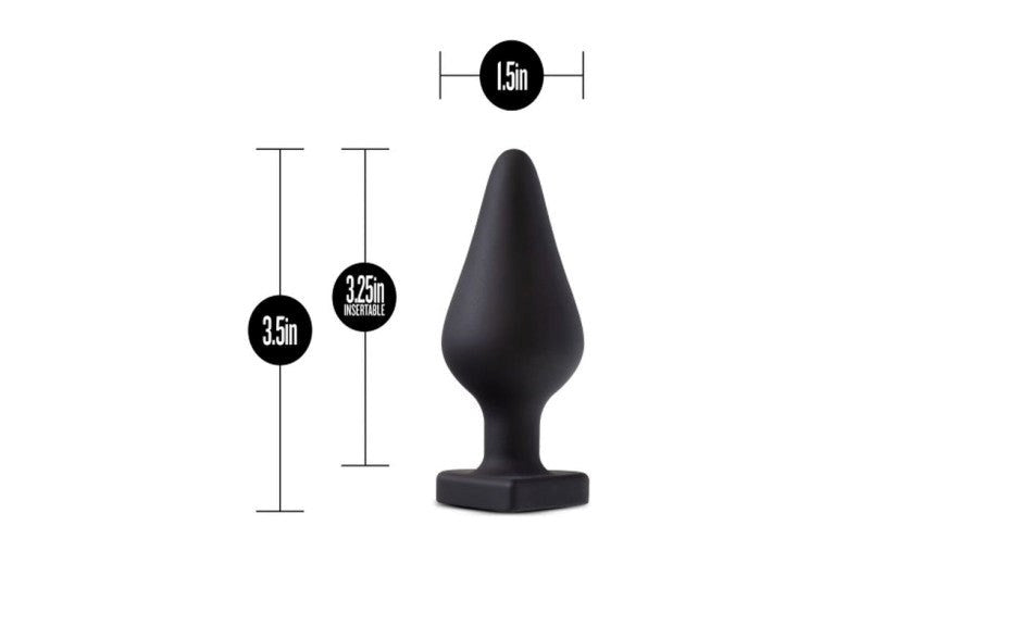 Temptasia Spank Me Silicone Butt Plug Black - Butt Plugs
