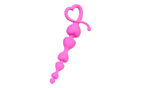 Sweety Pink Silicone Anal Chain by ToDo - Anal Beads and Balls