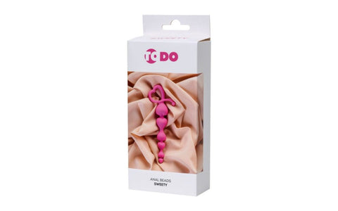 Sweety Pink Silicone Anal Chain by ToDo - Anal Beads and Balls