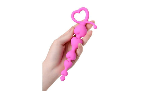 Sweety Pink Silicone Anal Chain by ToDo - Anal Beads and Balls