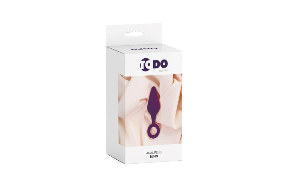 ToDo Bung Silicone Anal Plug Small Purple - Butt Plugs