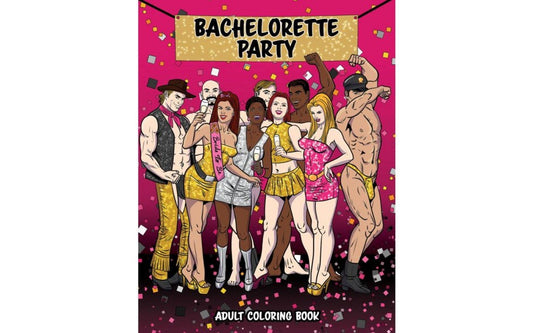 Wood Rocket Bachelorette Party Colouring Book