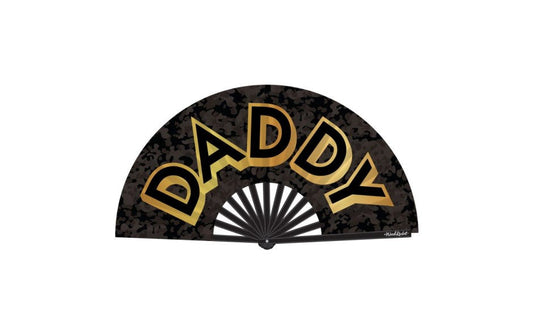 Wood Rocket Daddy Large Sized Folding Hand Fan