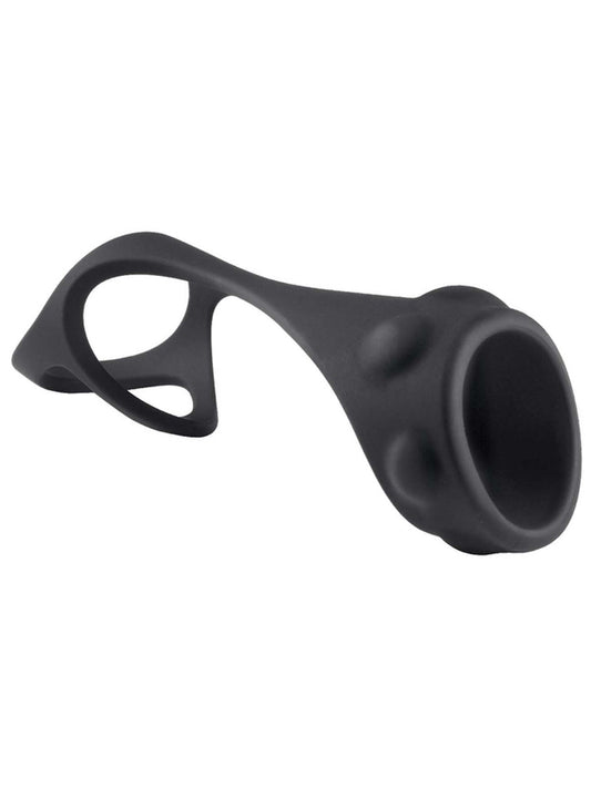 Enhancer Textured Cock Strap and Ball Stretcher - Ball Stretchers and Crushers