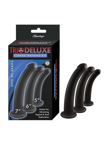 Trio Deluxe Curved Training Anal Dildo Kit by Nasstoys - Anal Dildos