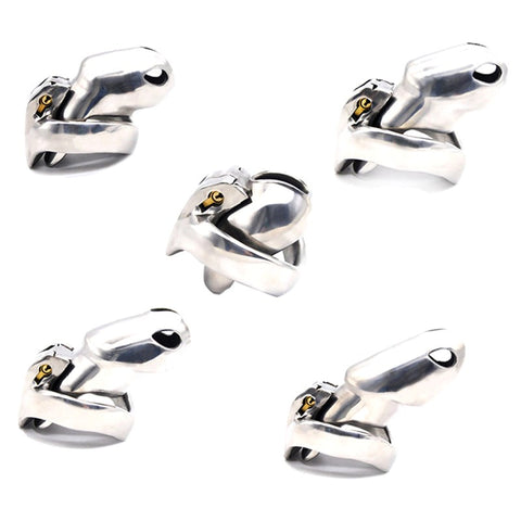 Stainless Steel Male Metal Chastity Cage HTV3 Small - Male Chastity