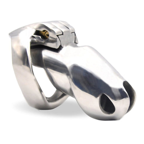 Stainless Male Metal Chastity Cage HTV3 Large by BDStyle - Male Chastity