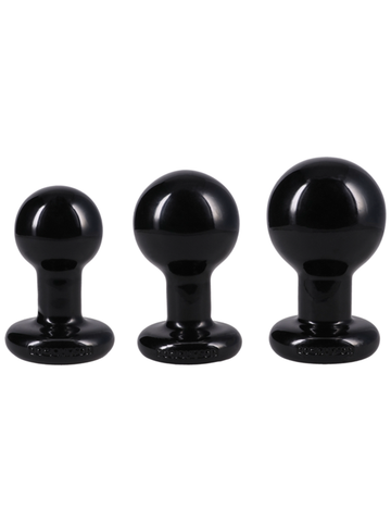 The Classic Round Butt Plug set Cream by Doc Johnson - Butt Plugs