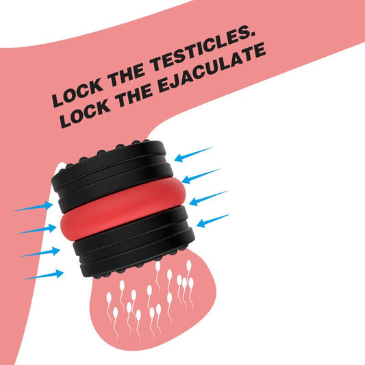 BDStyle 2 Piece Mens Silicone Ball Stretcher
