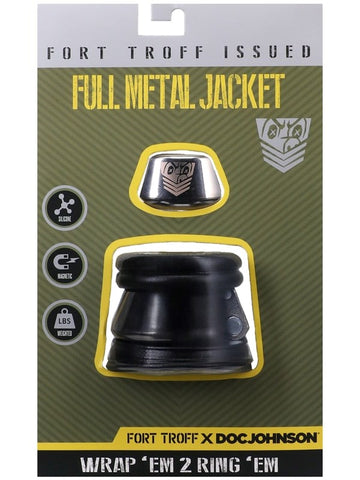 Fort Troff Full Metal Jacket Cock Ring by Doc Johnson - Stretchy Cock Rings
