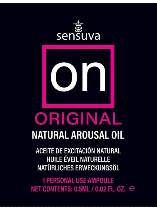 Sensuva On Original Arousal Adult Massage Oil Ampoule Packet