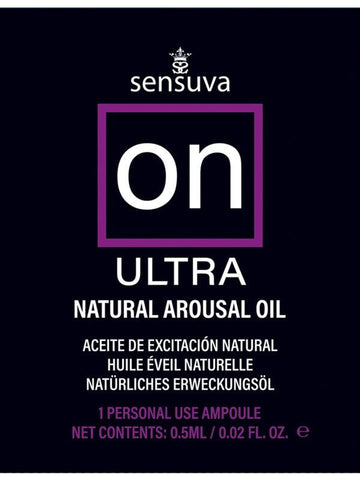 On Ultra Arousal Oil Single Use Ampoule by Sensuva On - Massage Oils and Lubricants