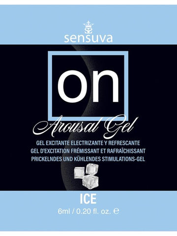 On Ice Arousal Gel. Single-Use Packet Lubricant - Massage Oils and Lubricants