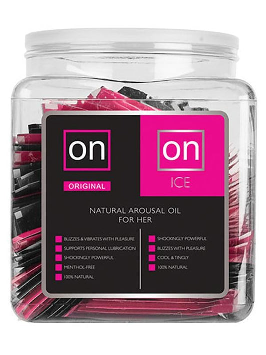 Sensuva On Arousal Oil Original & ICE Single Use Ampoule Tub 75 Piece