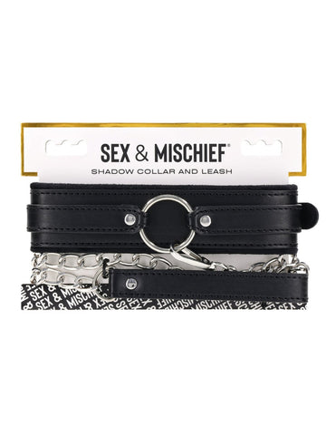 Sex and Mischief Shadow Collar and Leash by Sportsheets - Collars and Leads