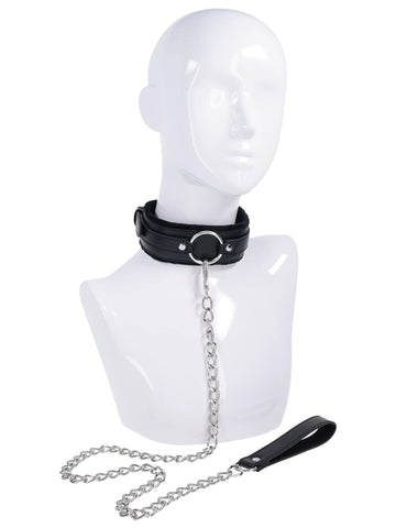 Sex and Mischief Shadow Collar and Leash by Sportsheets - Collars and Leads