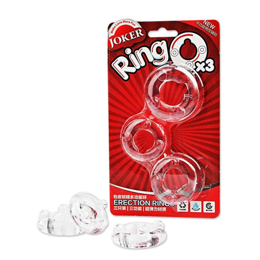 BDStyle Joker Erection Enhancer Mens Cock Rings Set