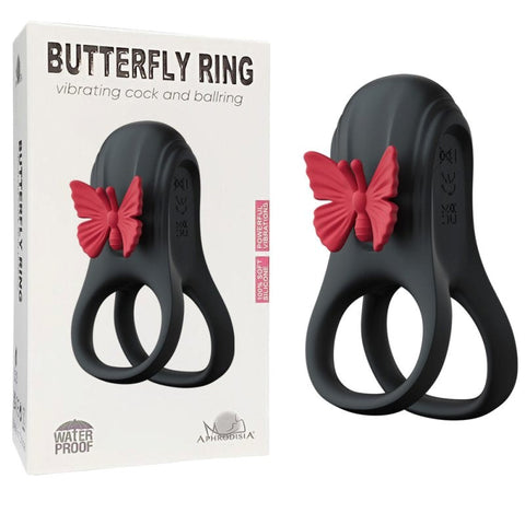 Butterfly Vibration Lock Mens Cock Ring by BDStyle - Vibrating Cock Rings