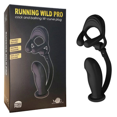 Silicone Vibrating Cock Ring with Prostate Vibrator - Vibrating Cock Rings
