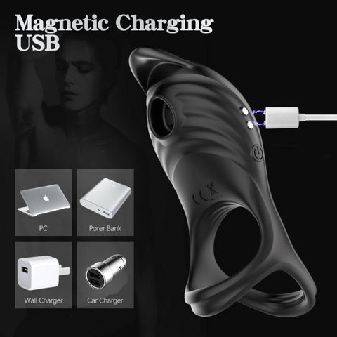 5 Functions Penis Ring Vibrator by BDStyle - Vibrating Cock Rings