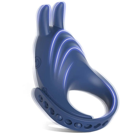 BDStyle Adjustable 7 Functions Silicone Vibrating Cock Ring