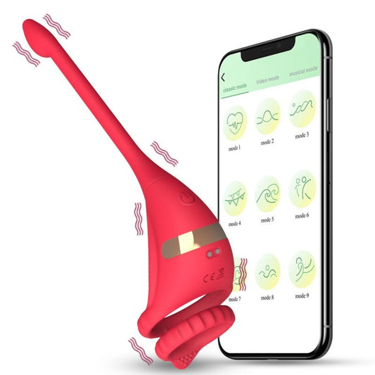 BDStyle Multi Function Wireless Dragon Knight Male Cock Ring With Tail