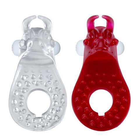 Bull Head Shaped Vibrating Cock Ring by BDStyle - Vibrating Cock Rings