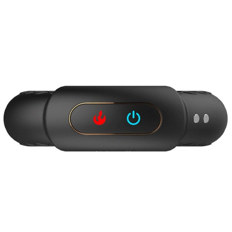 Warm Rechargeable 10 Functions Silicone Cock Ring - Vibrating Cock Rings