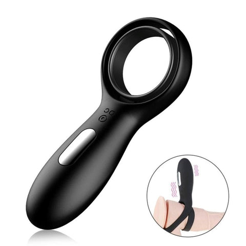 10 Functions Vibrating Cock Ring with Double Ring - Vibrating Cock Rings