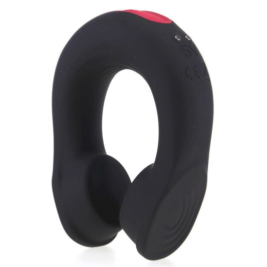 S-Hande Headset 18 Frequency Vibration Cock Ring Black