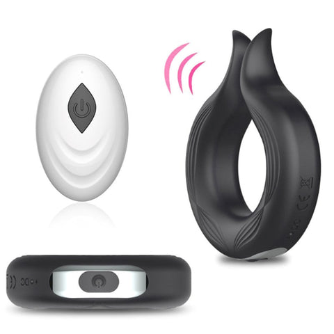 Pointed Tip 10 Functions Wireless Mens Cock Ring - Vibrating Cock Rings