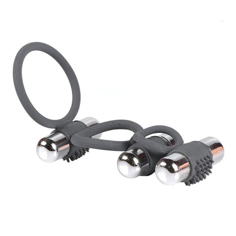 Three Ring 7 Model Vibration Cock Ring by BDStyle - Vibrating Cock Rings