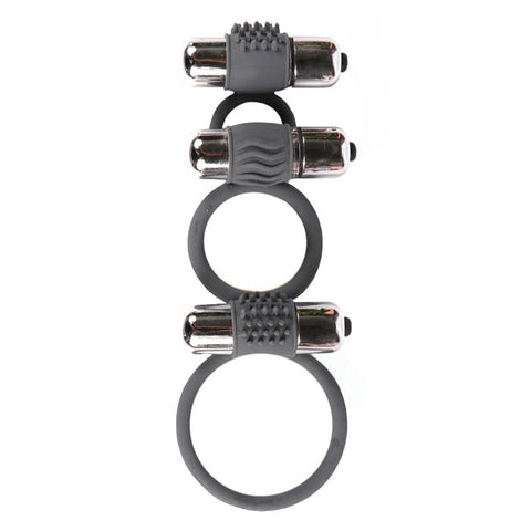 Three Ring 7 Model Vibration Cock Ring by BDStyle - Vibrating Cock Rings