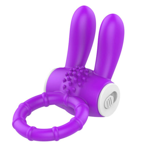 Rabbit Ear Multi Functions Vibrating Cock Ring by BDStyle - Vibrating Cock Rings