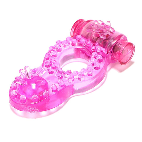 Hem Beads Soft TPR Vibrating Cock Ring by BDStyle - Vibrating Cock Rings