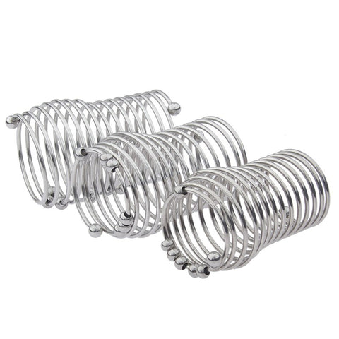 Stainless Steel Spring Cock Ring by BDStyle - Steel Cock Rings