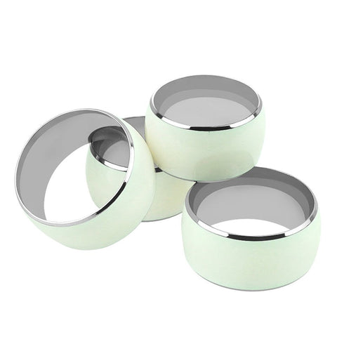 Luminous Stainless Steel Mens Cock Ring by BDStyle - Steel Cock Rings