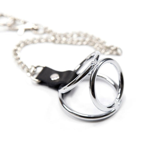 Adjustable Nipple Clamps With Cock Ring by BDStyle - Steel Cock Rings