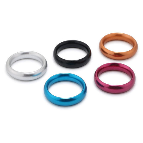 Aluminum Round Erection Enhancer Cock Ring by BDStyle - Steel Cock Rings