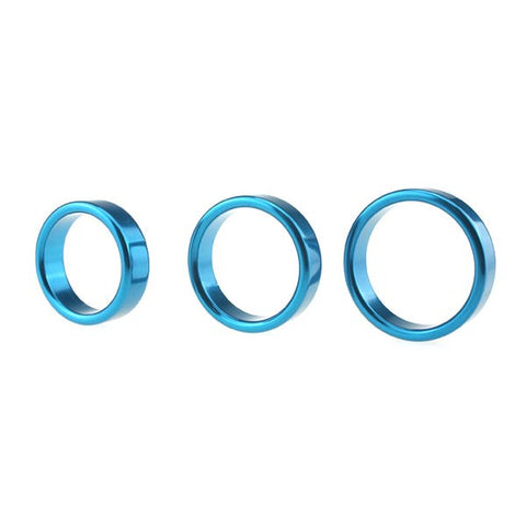 Colorful Erection Enhancer Aluminum Cock Ring by BDStyle - Steel Cock Rings
