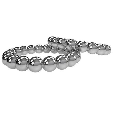 Meridian Stainless Steel Mens Beaded Cock Rings by BDStyle - Steel Cock Rings