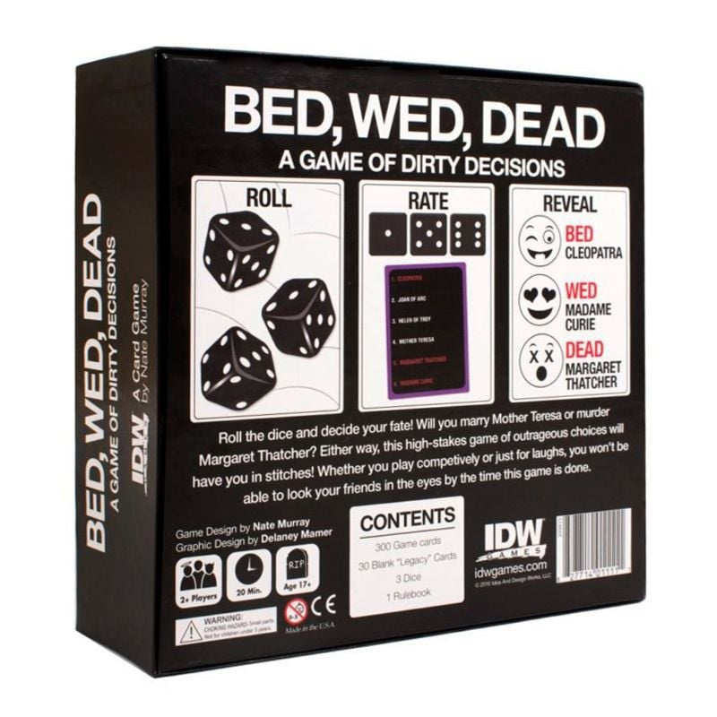 IDW Games Bed, Wed, Dead A Game Of Dirty Decision - Sex Games, Coupons and Tricks