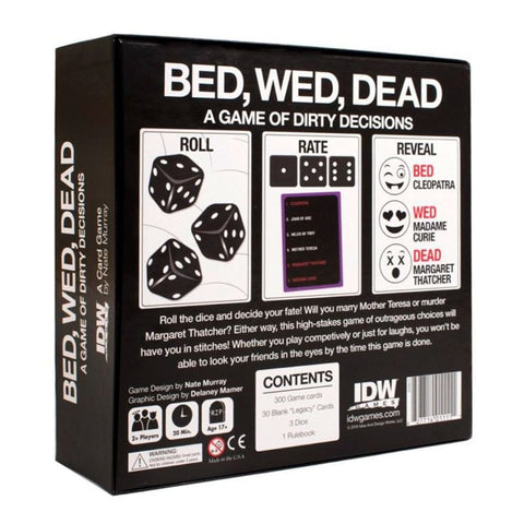 Bed Wed Dead A Game Of Dirty Decision by IDW Games - Sex Games, Coupons and Tricks