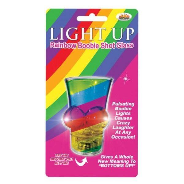 Hot Production Rainbow Delight LED Boobie Shaped Shot Glass - Party Gifts and Novelties