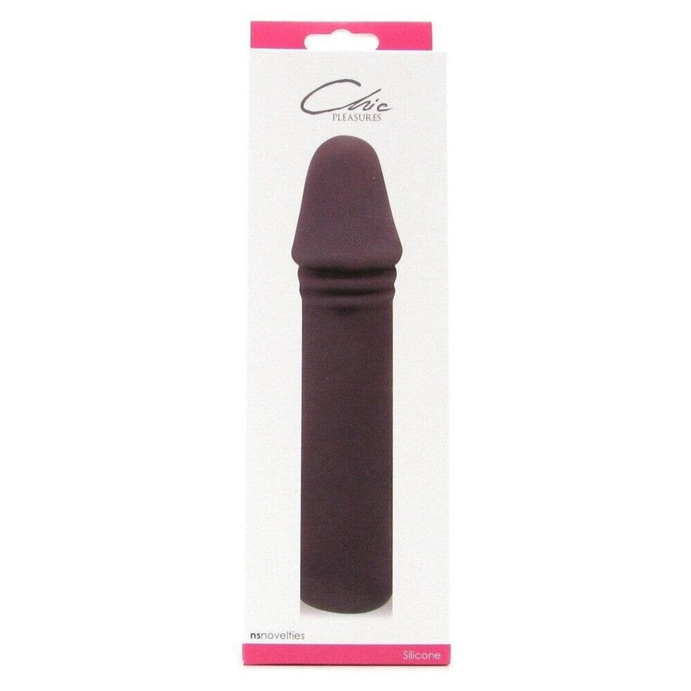 NS Novelties Chic Pleasures Realistic Silicone Dildo in Charcoal - Realistic Dildos