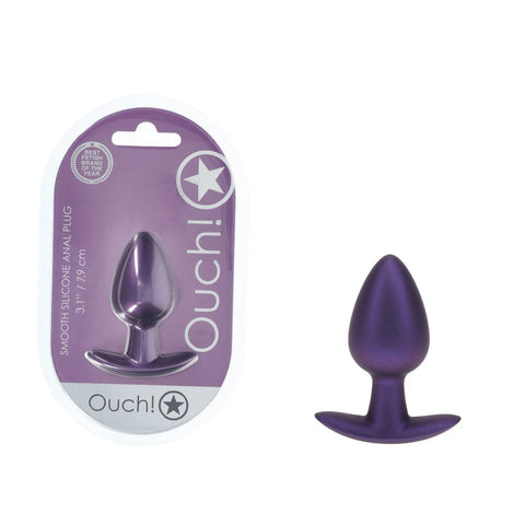 Shots OUCH! Metallic Medium Butt Plug by Shots Toys - Butt Plugs