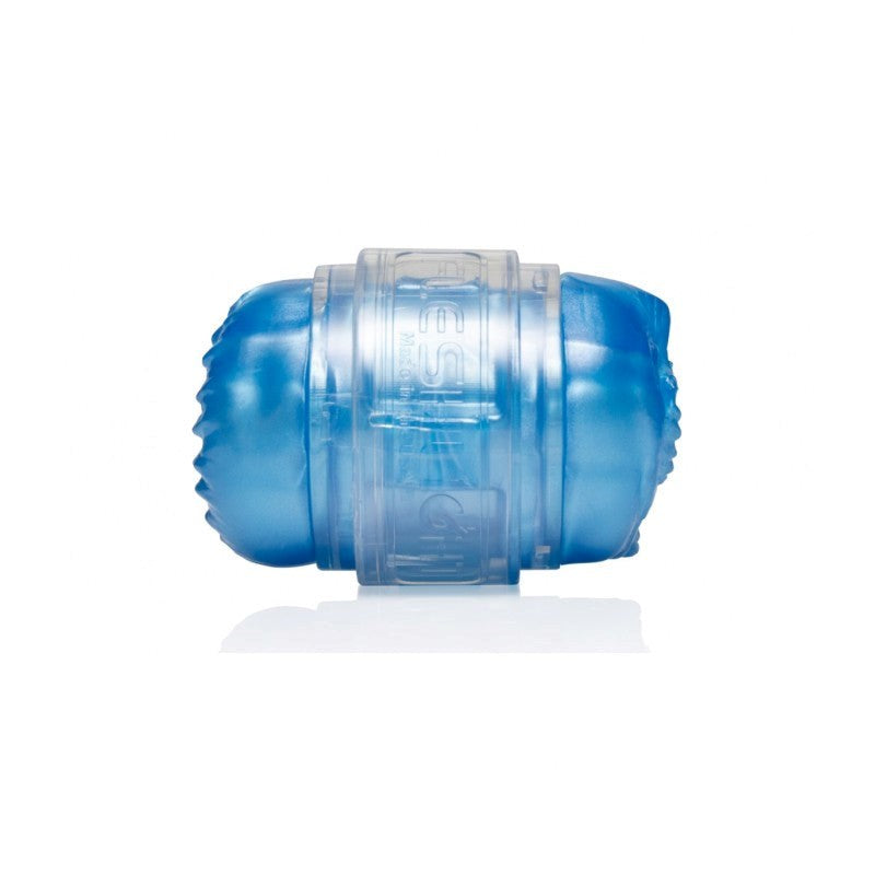 Fleshlight Quickshot Alien Blue Metallic Mouth and Butt Mens Masturbator - Fleshlight Male Masturbators