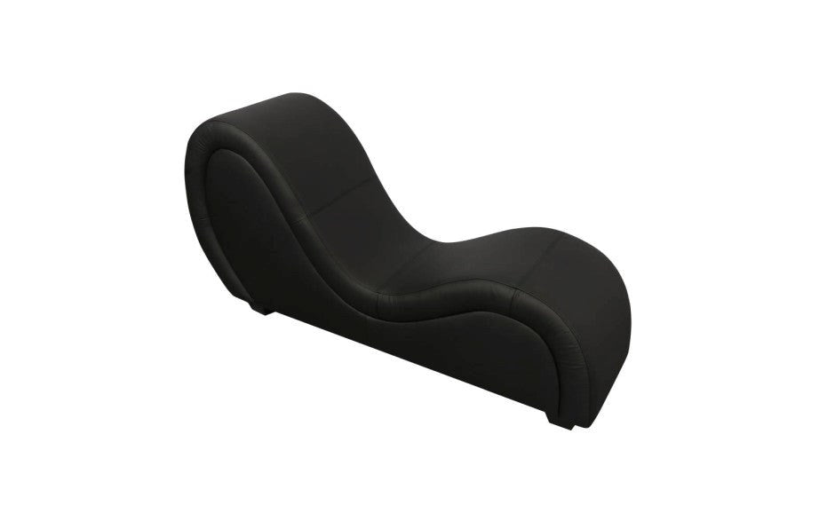 Daytona Kama Sutra Mebon Chaise Love Lounge Leather Black - Sex Furniture